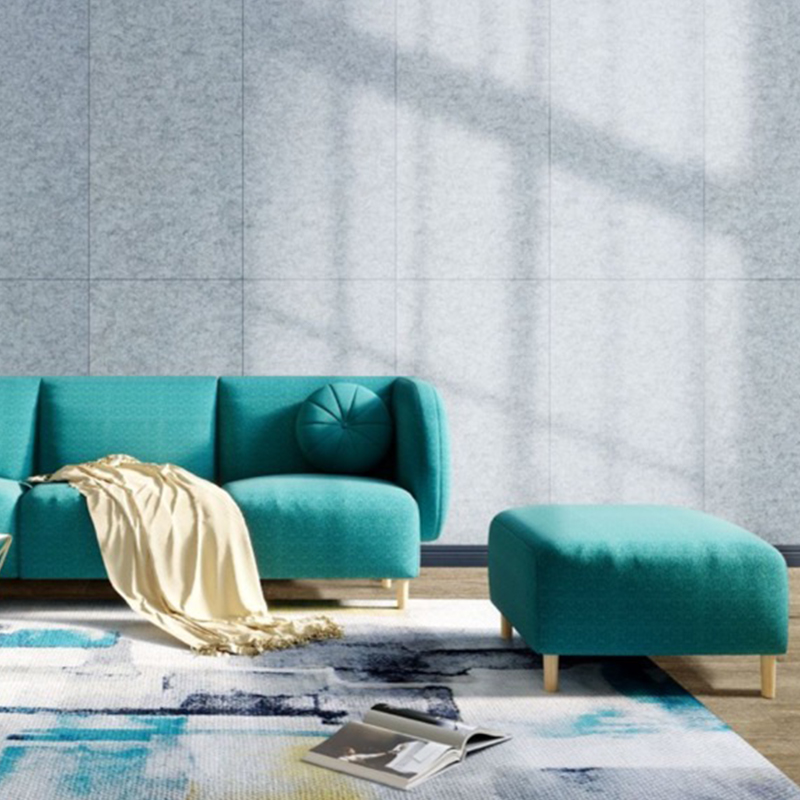 Konfigurowalny panel dźwiękochłonny z rowkowanego włókna poliestrowego