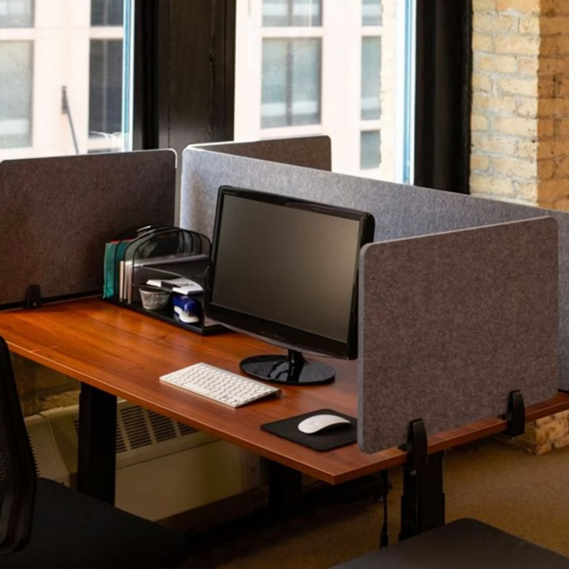 Spesonic Ekologiczny rozdzielacz na biurko z włókna poliestrowego PET Absorbujący dźwięk poliestrowy ekran akustyczny na biurko