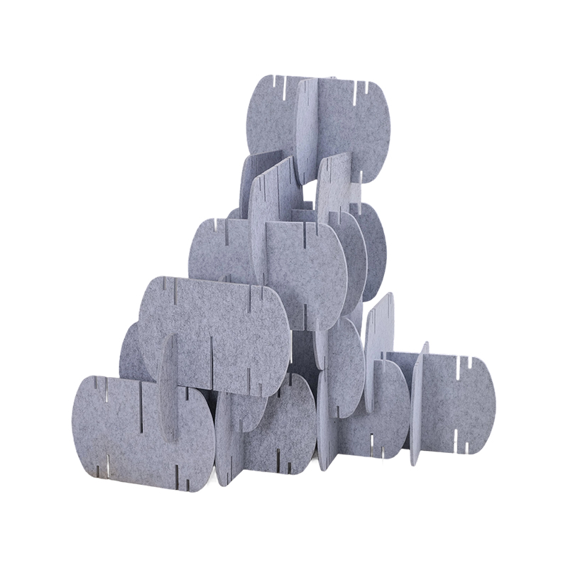 Ekologiczne panele akustyczne do przegród biurowych, owinięte tkaniną, komercyjne projekty wnętrz