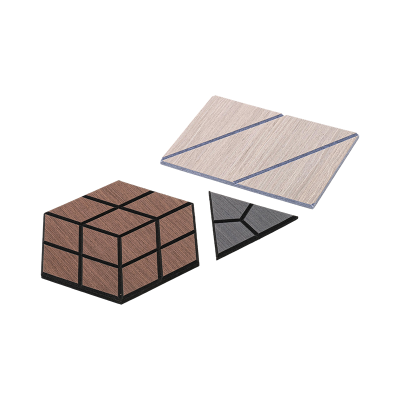 Panele ścienne z listew akustycznych 3D z forniru drewnianego do wewnętrznych paneli ściennych i sufitowych