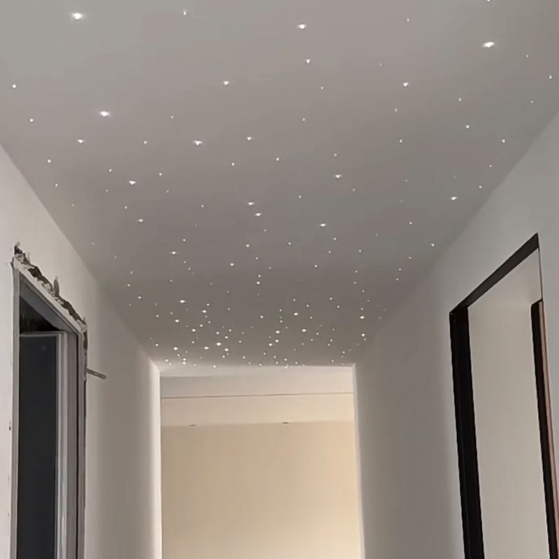 Nowoczesny kolorowy światłowodowy akustyczny sufit napinany dla hoteli Zdalne sterowanie Ambient Star Light Ambient Star Light Ciepło Nowoczesny kolorowy światłowodowy akustyczny sufit napinany dla hoteli Zdalne sterowanie Ambient Star Light Ambient Star Light Ciepło