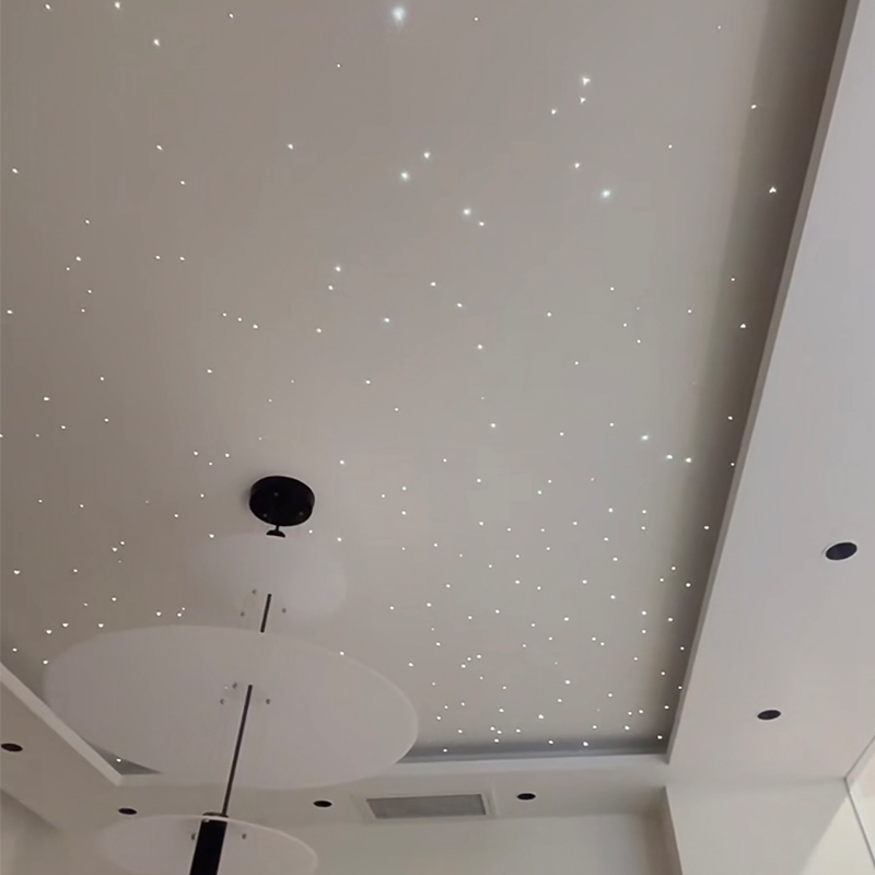Nowoczesny kolorowy światłowodowy akustyczny sufit napinany dla hoteli Zdalne sterowanie Ambient Star Light Ambient Star Light Ciepło Nowoczesny kolorowy światłowodowy akustyczny sufit napinany dla hoteli Zdalne sterowanie Ambient Star Light Ambient Star Light Ciepło